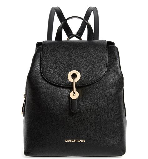 michael kors small raven|Michael Kors raven leather backpack.